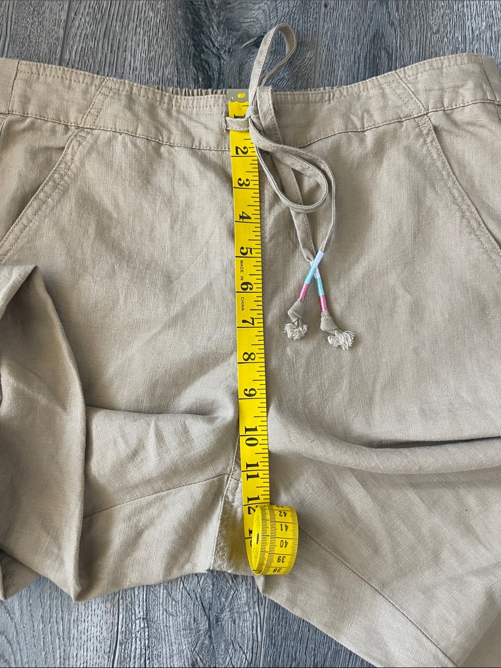 J. Crew Casual Drawstring Linen-Blend Trousers - Beige - Picture 8 of 14